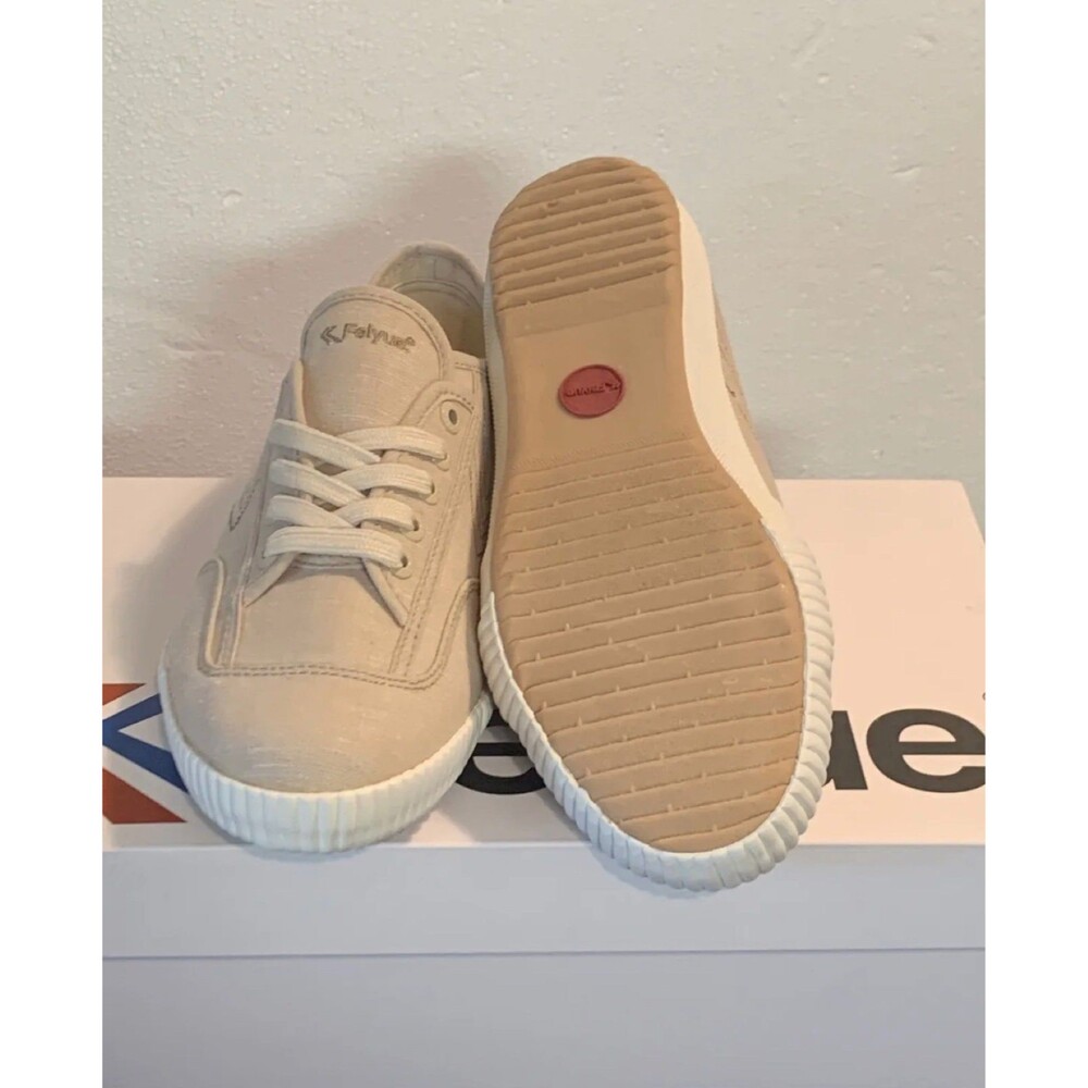 Feiyue Fe Lo Plain Chambray Unisex Canvas Beige 6 US